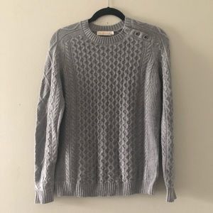 Tory Burch Gray Crewneck Sweater